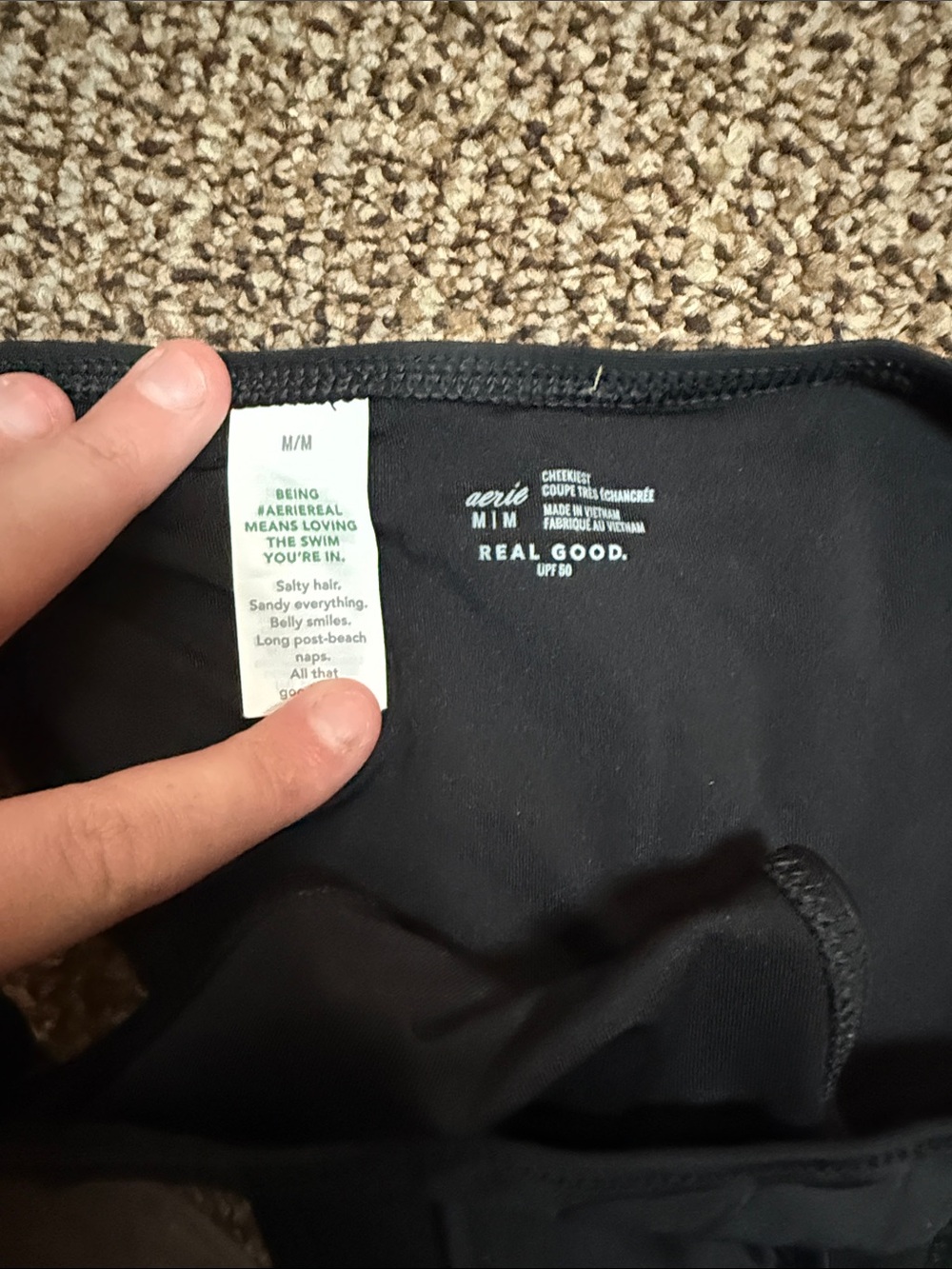 Aerie new without tags Black Bikini Bottoms that tie - Picture 2 of 2